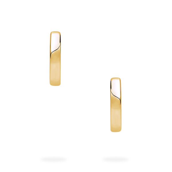 Yellow Gold Huggie Earrings For Babies